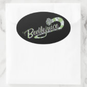 Käfer | Schalten Sie den Saft ein Ovaler Aufkleber (Tasche)