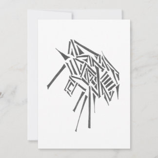 Käfer Schwarz Weiß Abstrakt Stammes Tattoo Kunst Dankeskarte
