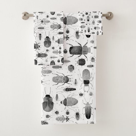 Käfer Schwarz & Weiß Badhandtuch Set (Insitu)
