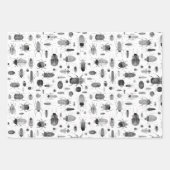 Käfer Schwarz & Weiß Geschenkpapier Set (Vorderseite 2)