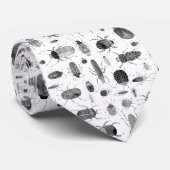 Käfer Schwarz & Weiß Krawatte (Gerollt)