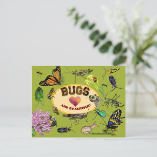 Käfer sind schön! Insekten Postkarte