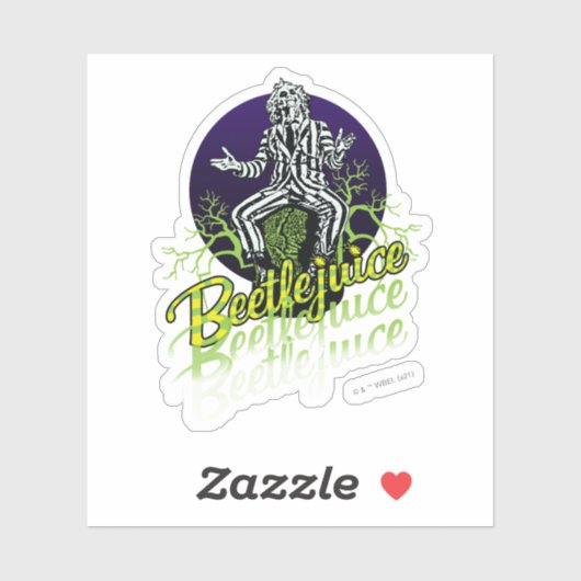 Käfer | Sitzen auf einem Grabstein Aufkleber (Blatt)