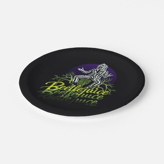 Käfer | Sitzen auf einem Grabstein Pappteller (Schrägansicht)