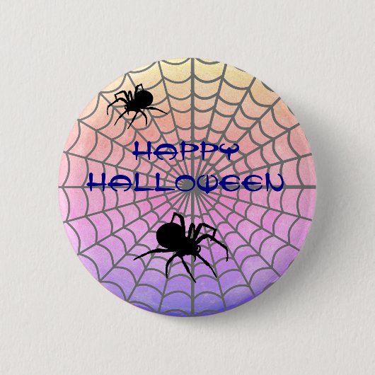 Käfer Spinne Netz Button (Vorderseite)
