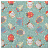 Käfer über Hero Pattern Stoff (Nahaufnahme)