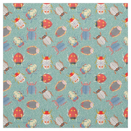 Käfer über Hero Pattern Stoff (Muster)