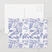 Käfer und Erdbeeren Postkarte (Vorne/Hinten)