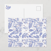 Käfer und Erdbeeren Postkarte (Vorne/Hinten)