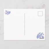 Käfer und Erdbeeren Postkarte (Rückseite)