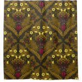 Käfer und Farne Duschvorhang (Vorderseite)