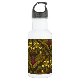 Käfer und Farne Edelstahlflasche