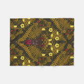 Käfer und Farne Fleecedecke (Vorderseite (Horizontal))