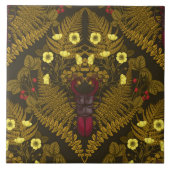 Käfer und Farne Fliese (Vorderseite)