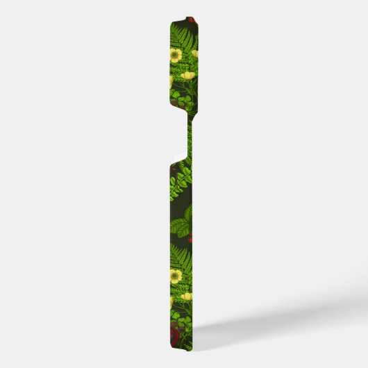 Käfer und Farne, grüne Blätter iPhone Hülle (Rechte Seite)