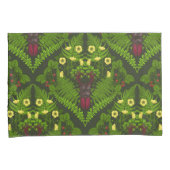 Käfer und Farne, grüne Blätter Kissenbezug (Vorderseite-Rechts)