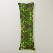 Käfer und Farne, grüne Blätter Seitenschläferkissen (Vorderseite Vertikal)