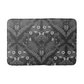 Käfer und Farne, schwarz-weiß Badematte (Vorderseite)