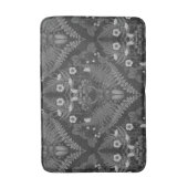 Käfer und Farne, schwarz-weiß Badematte (Vorderseite Vertikal)