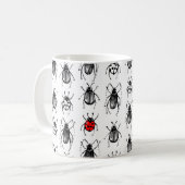 Käfer und Ladybug Kaffeetasse (Vorderseite Links)