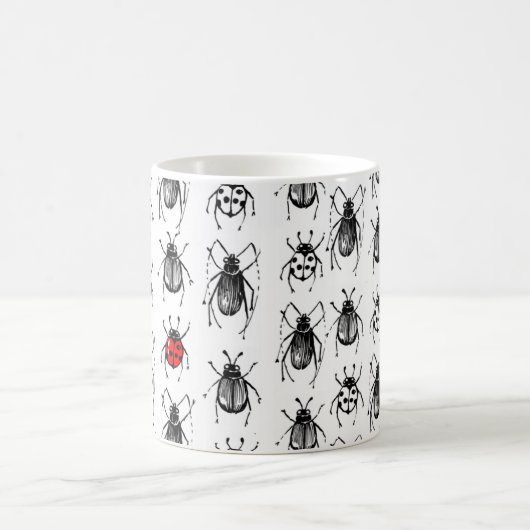 Käfer und Ladybug Kaffeetasse (Mittel)