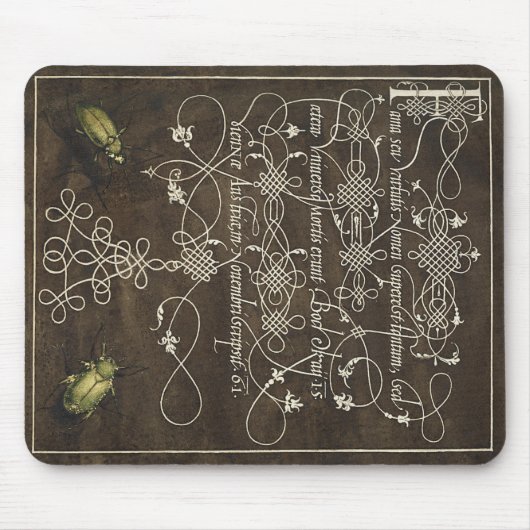 Käfer und Scarab von Mira Calligraphiae Mousepad (Vorne)
