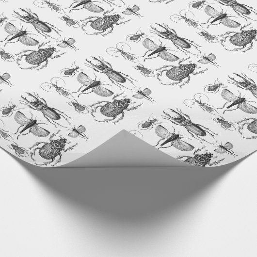 Käfer und Wanzen Geschenkpapier (Ecke)