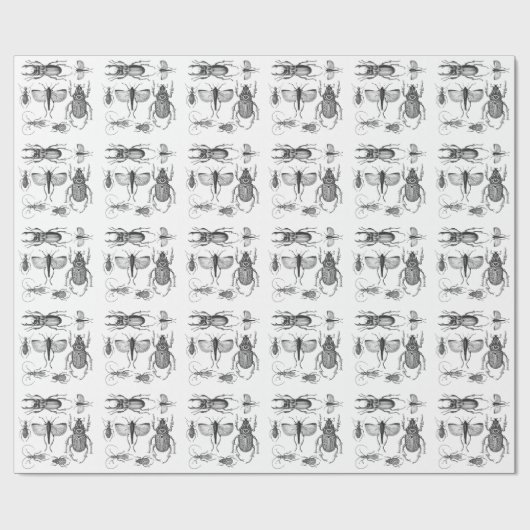 Käfer und Wanzen Geschenkpapier (Flach)