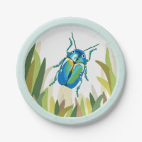 Käfer-Wanzen-Insekten-Papierplatten-Party im