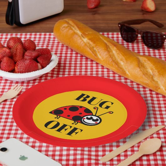 Käfer weg Papierplatte Pappteller (Picknick)