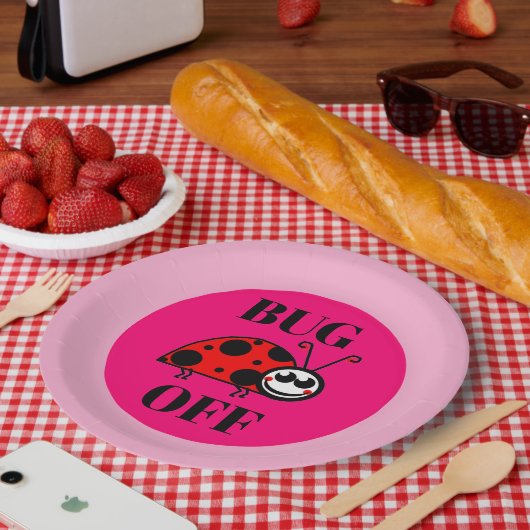 Käfer weg Papierplatte Pappteller (Picknick)