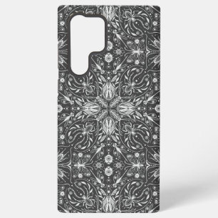 Käfer, weiß auf schwarz samsung galaxy hülle