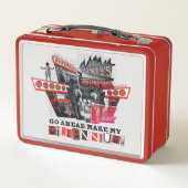 Käfer | Weitermachen Metall Brotdose (Rückseite)