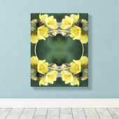 Käfer Wild Mullein Blume Ihr eigenes Foto gestalte Leinwanddruck (Insitu (Holzboden))