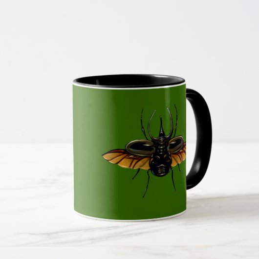 "Käfer Wings" Tasse (VorderseiteRechts)