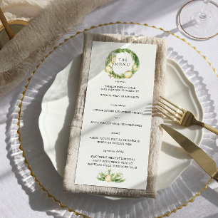 Käfer Winter Greenerity Wedding Menu Menükarte