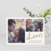 Käfer | Zwei Fotos Feiertagskarte (Stehend Vorderseite)