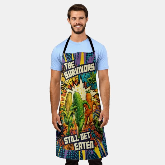 Käferangriff Panik Gemüse Kochen Küche Schürze (Getragen)