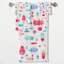 Käferfarbe Badhandtuch Set