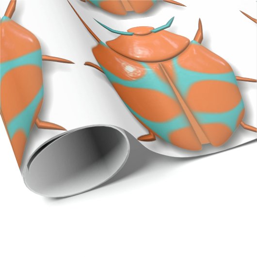 Käferinsekt niedlich geschenkpapier (Rolleneckpunkt)