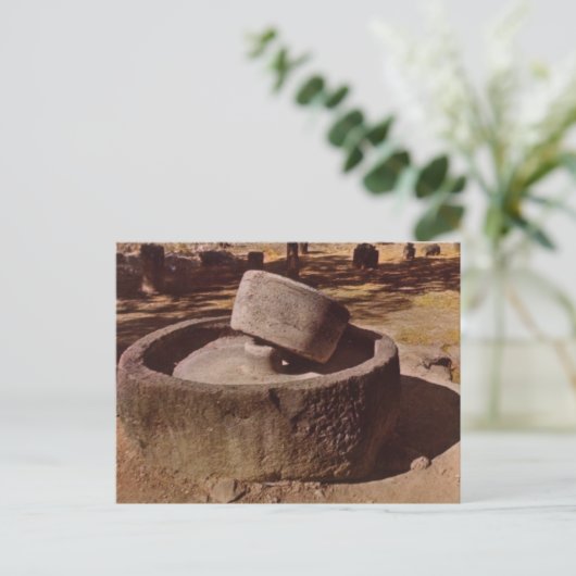 Kafernaum, Galiläa, Millstone Postkarte (Stehend Vorderseite)