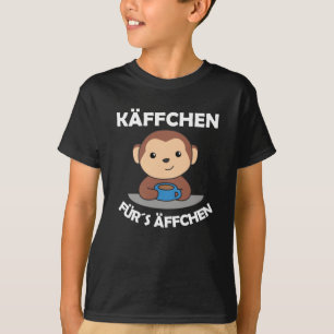 Käffchen für Affen ein lustiger Affe mit T-Shirt