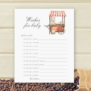 Kaffe-Baby-Shower - Wünsche fürs Baby