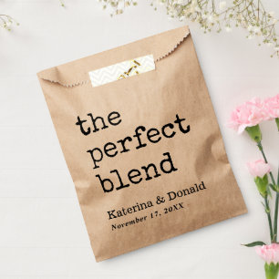 Kaffe Die perfekte Mischung Hochzeitsgunstbeutel Geschenktütchen