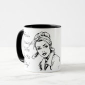 Kaffe-Humor | Lustiger sarkastischer Spruch Tasse (Vorderseite Links)