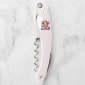 Kaffe Junkie Kuh Kellnermesser (Vorderseite)