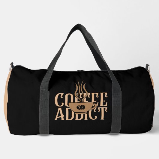 Kaffe Junkie Trinken Duffle Bag (Vorderseite)
