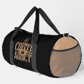 Kaffe Junkie Trinken Duffle Bag (Rechte Ecke)