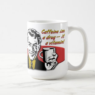 Kaffe Koffein Vitamin Lustiger Becher Kaffeetasse