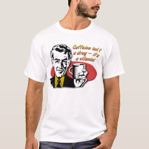 Kaffe Koffein Vitamin Lustiges Shirt